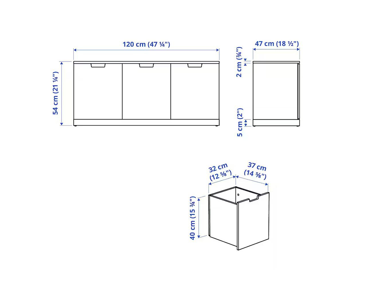 Нордли 45 white ИКЕА (IKEA) изображение товара