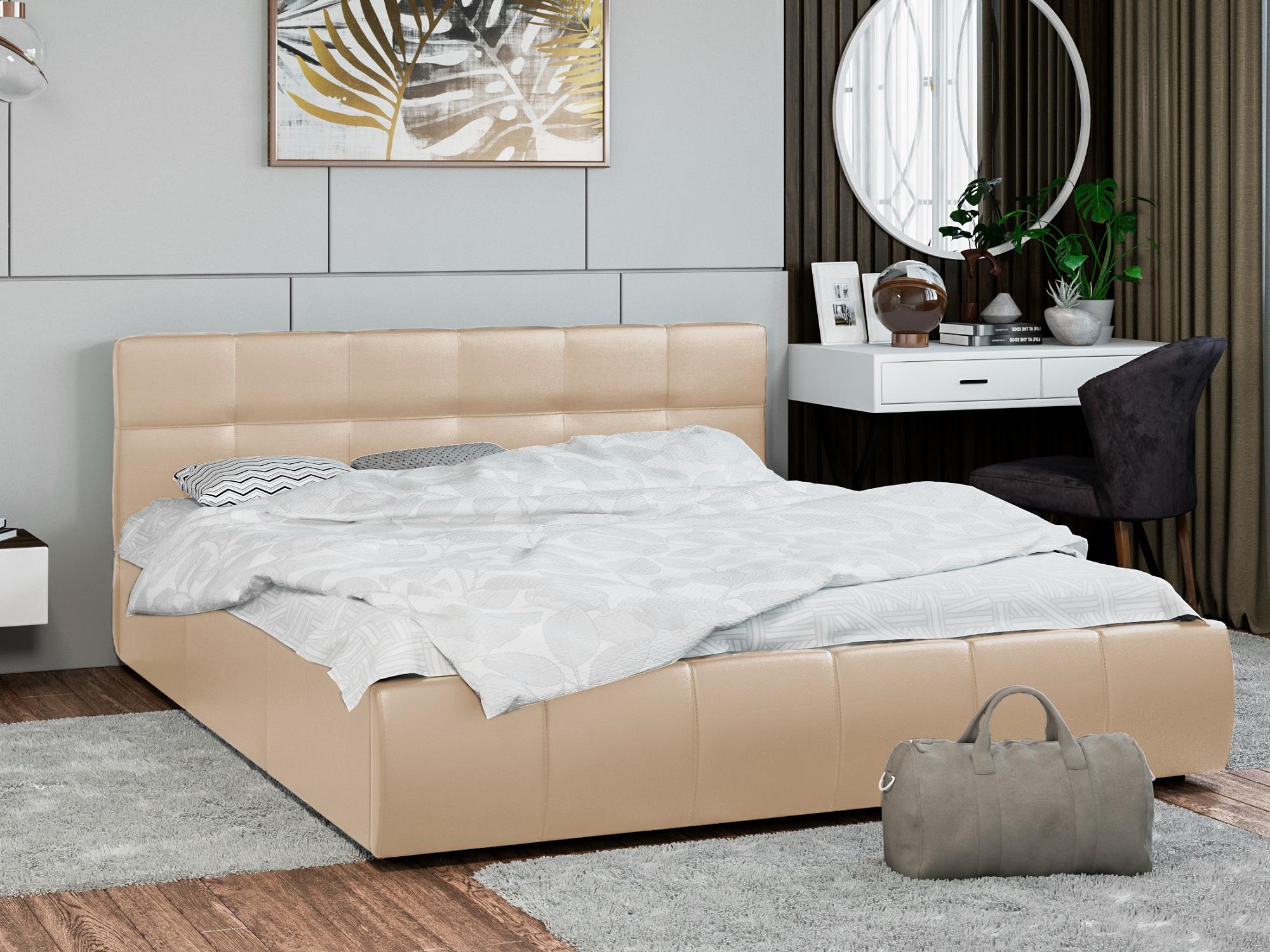 Ломбардия beige эко кожа 160х200 изображение товара