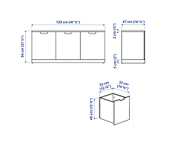 Изображение товара Нордли 45 white ИКЕА (IKEA) на сайте bintaga.ru