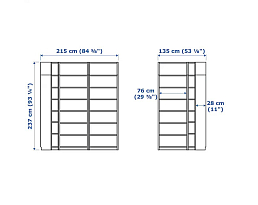 Изображение товара Билли 113 white угловой ИКЕА (IKEA) на сайте bintaga.ru