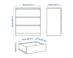 Изображение товара Мальм 17 beige ИКЕА (IKEA) на сайте bintaga.ru